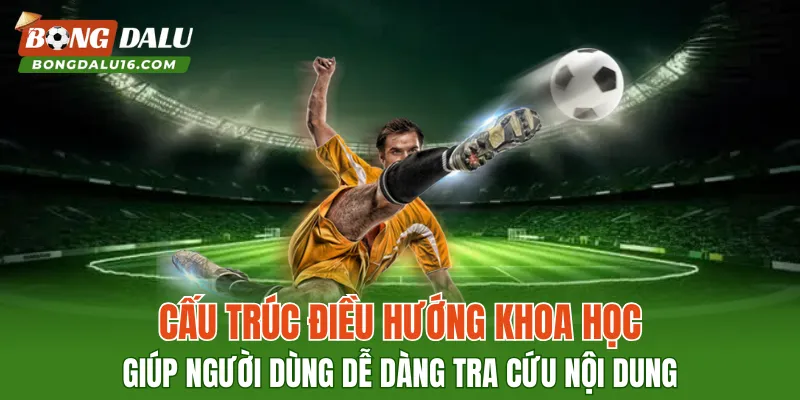 Cấu trúc điều hướng khoa học giúp người dùng dễ dàng tra cứu nội dung